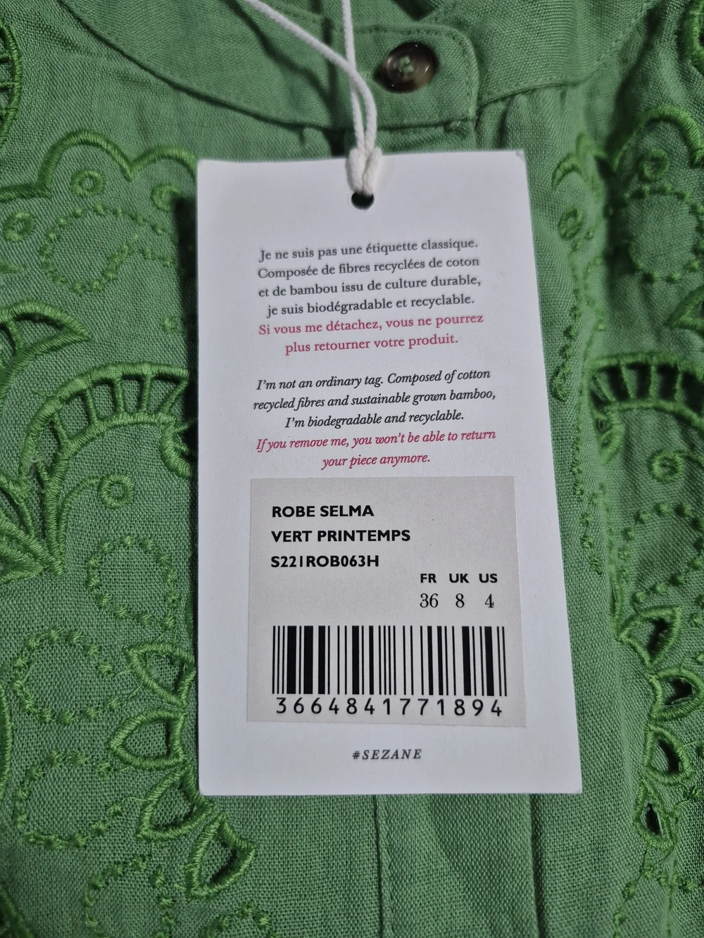 Robe Selma (Spring green) - Picture 6 of 6
